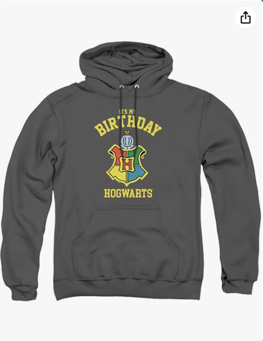 Popfunk Harry Potter It's My Birthday Hogwarts Crest Adult Pull-Over Hoodie