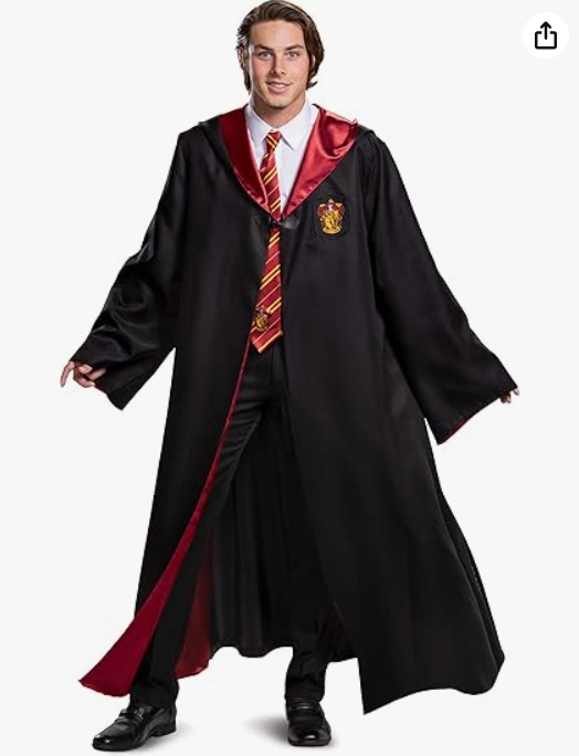 Disguise Harry Potter Gryffindor Robe Prestige Adult Costume Accessory