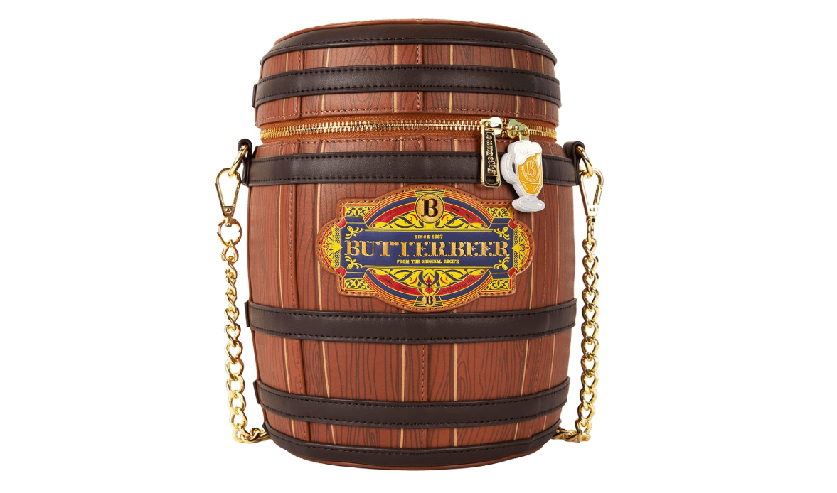 Loungefly Warner Bros Harry Potter Butterbeer Barrel Crossbody Bag 