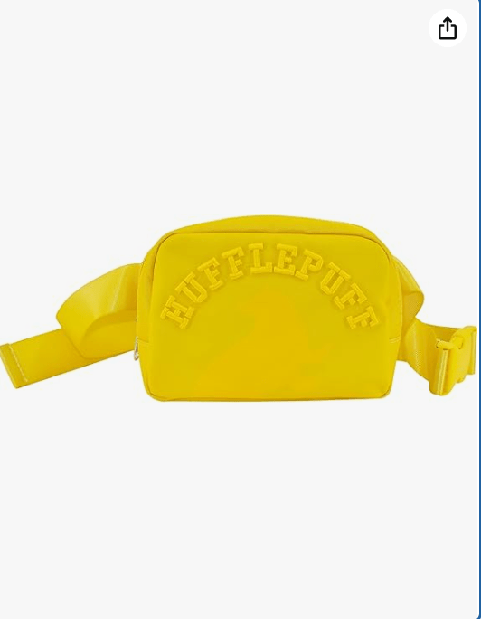 Harry Potter Fanny Pack, Waist Crossbody Bag for Men and Women, Hufflepuff 