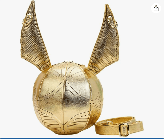 Loungefly Harry Potter Golden Snitch Crossbody Bag 