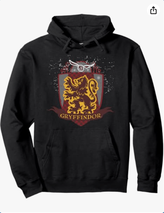 Harry Potter Gryffindor Quidditch Shield Pullover Hoodie