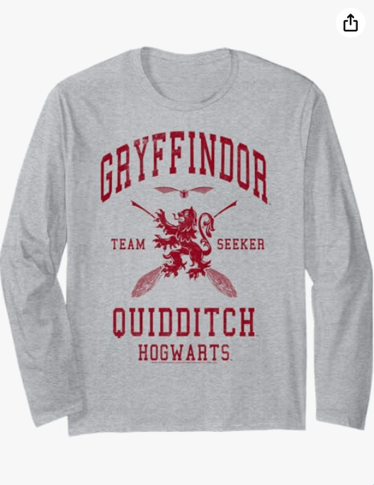 Harry Potter Gryffindor Quidditch Team Seeker Long Sleeve T-Shirt
