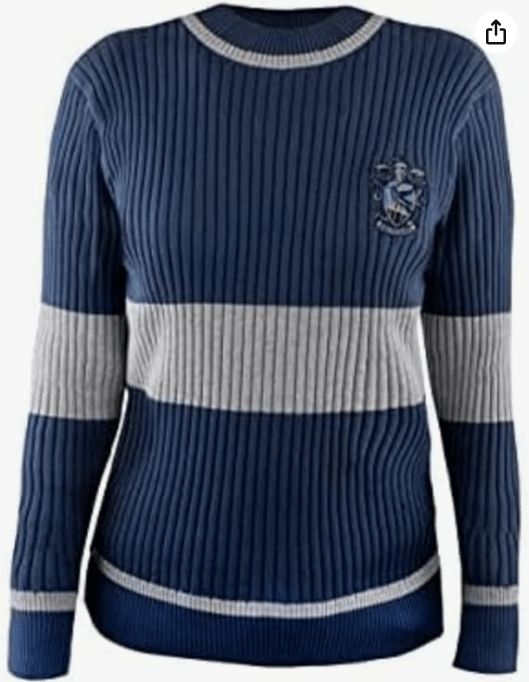 Cinereplicas Harry Potter - Quidditch Sweater Gryffindor/Slytherin/Ravenclaw/Hufflepuff - XS/S/M/L/XL - Official License