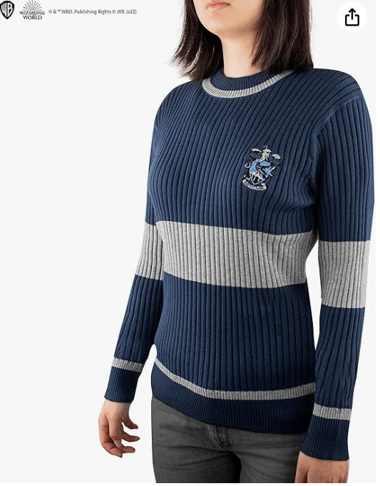 Cinereplicas Harry Potter - Quidditch Sweater Gryffindor/Slytherin/Ravenclaw/Hufflepuff - XS/S/M/L/XL - Official License