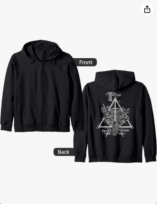 Harry Potter The Brothers: The Deathly Hallows Zip Hoodie