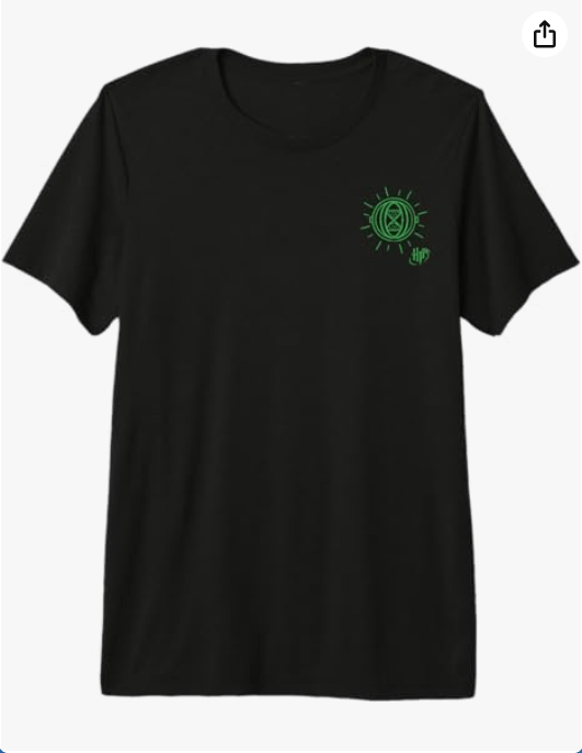 Harry Potter Time Turner Line Art Left Chest Premium T-Shirt