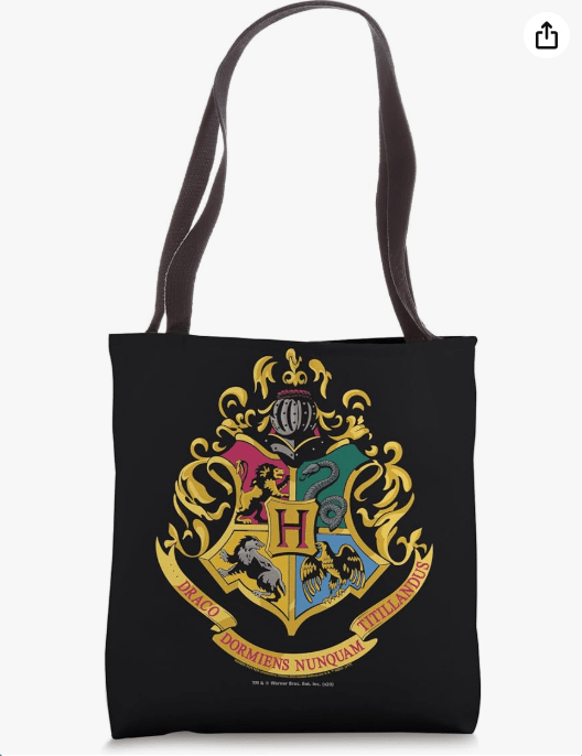 Harry Potter Hogwarts School Crest Tote Bag