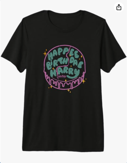 Harry Potter Birthday Happee Birthdae Harry Cake Retro Premium T-Shirt