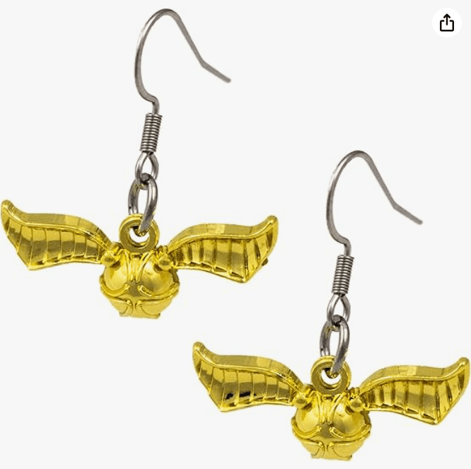 Harry Potter Golden Snitch Earrings