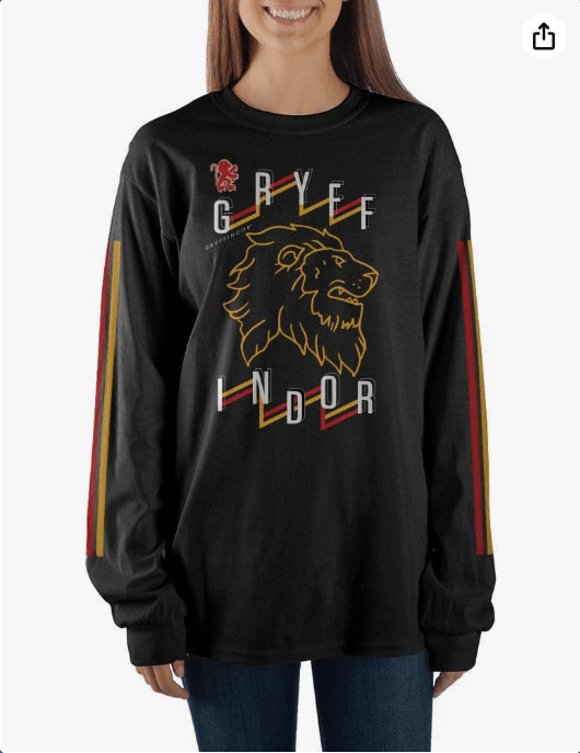 Bioworld Gryffindor Long Sleeve Shirt Unisex Clothing
