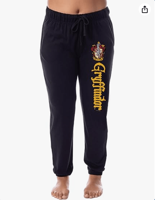 INTIMO Harry Potter Womens' Hogwarts House Gryffindor Sleep Jogger Pajama Pants
