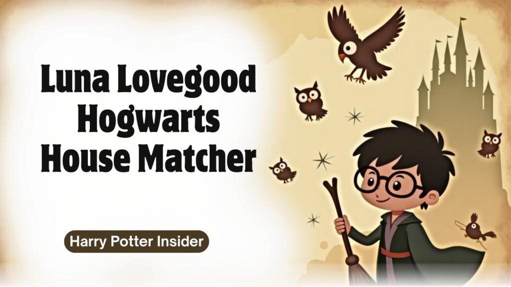 Luna Lovegood Hogwarts House Matcher