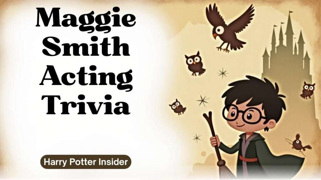 Maggie Smith Acting Trivia
