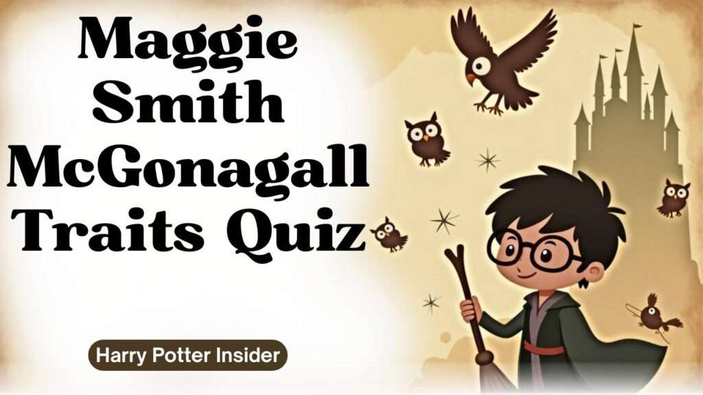 Take the Maggie Smith McGonagall Traits Quiz to see how your courage, wisdom, and leadership match Hogwarts' iconic professor!