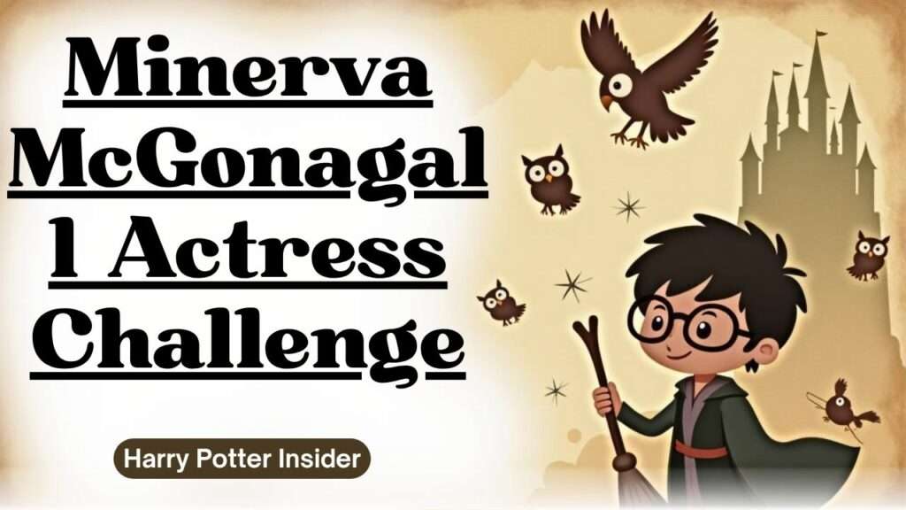 Test your knowledge with the Minerva McGonagall Actress Challenge! Answer questions about Maggie Smith’s iconic Harry Potter role and score!