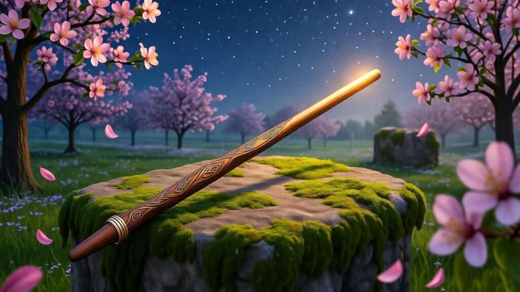 apple wood wand