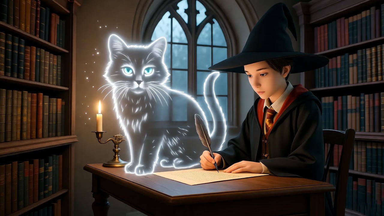 Realistic Siberian cat with blue eyes