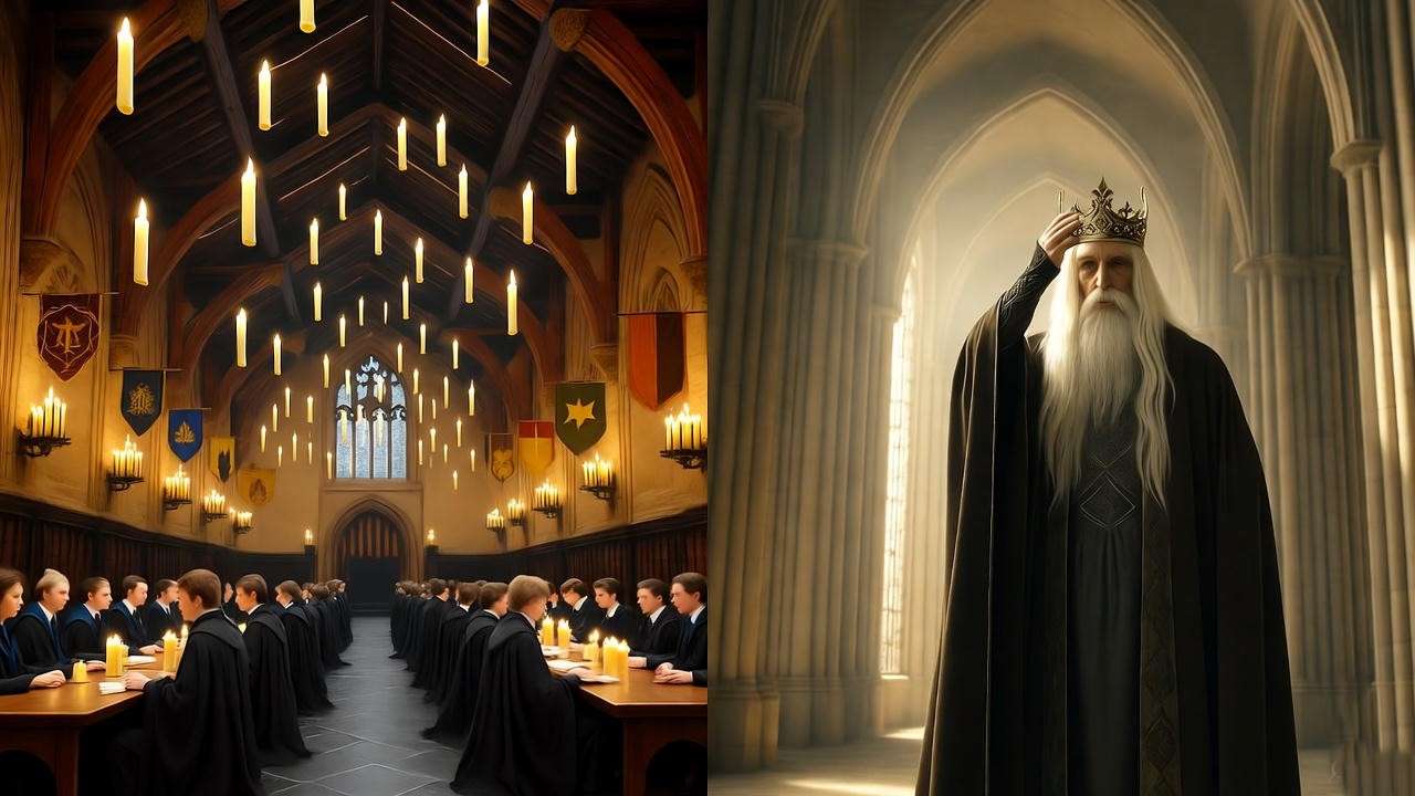 Hogwarts Yule Ball vs Aragorn coronation cinematic comparison Harry Potter Lord of the Rings
