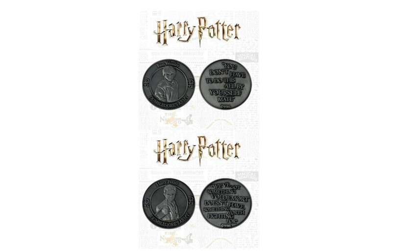 Fanattik Harry Potter Dumbledore Army Collectible Coin Set (Harry Potter & Ron Weasley)