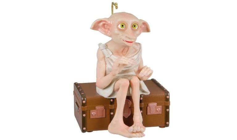 Hallmark Keepsake Christmas Ornament 2023, Harry Potter Ornament, Dobby the House-Elf With Sound and Motion, Gifts for Harry Potter Fans
