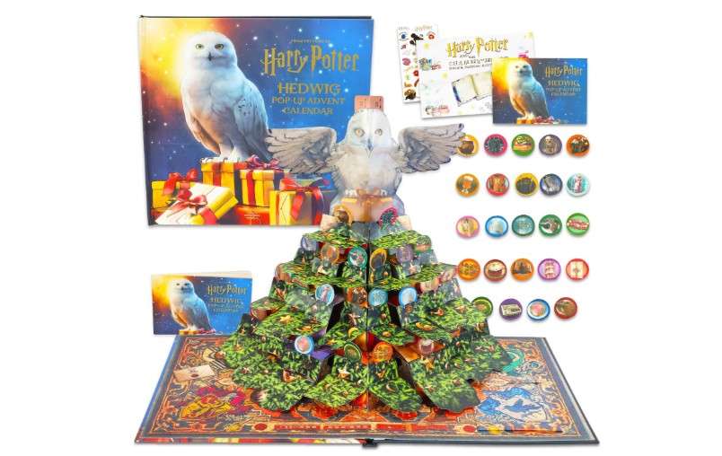 Harry Potter 2025 Advent Calendar Countdown to Christmas - 25 Day Pop-Up Advent Calendar with Prizes Featuring Hogwarts Houses | Holiday Set