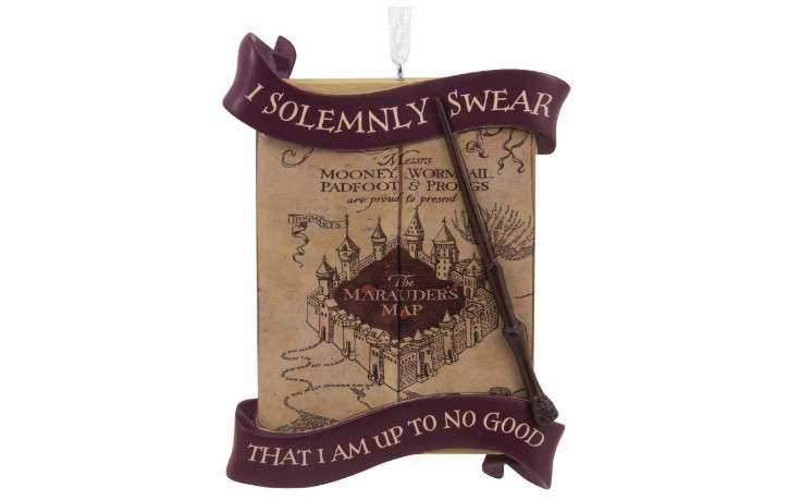 Hallmark Harry Potter Marauder's Map Christmas Ornament
