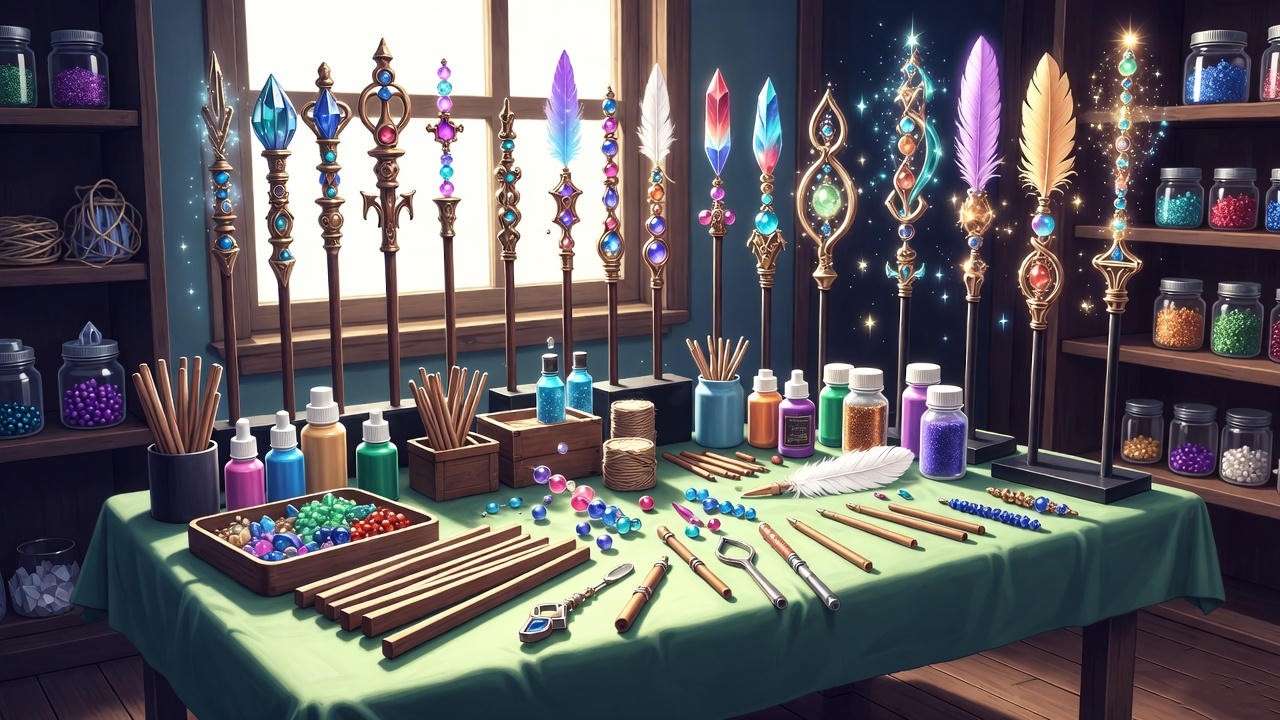  Wand-making art studio for engaging Harry Potter classroom activities
