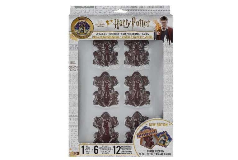 Cinereplicas Harry Potter - Chocolate Frog Mold (12 Wizard Card, 6 DIY Boxes) - Official License
