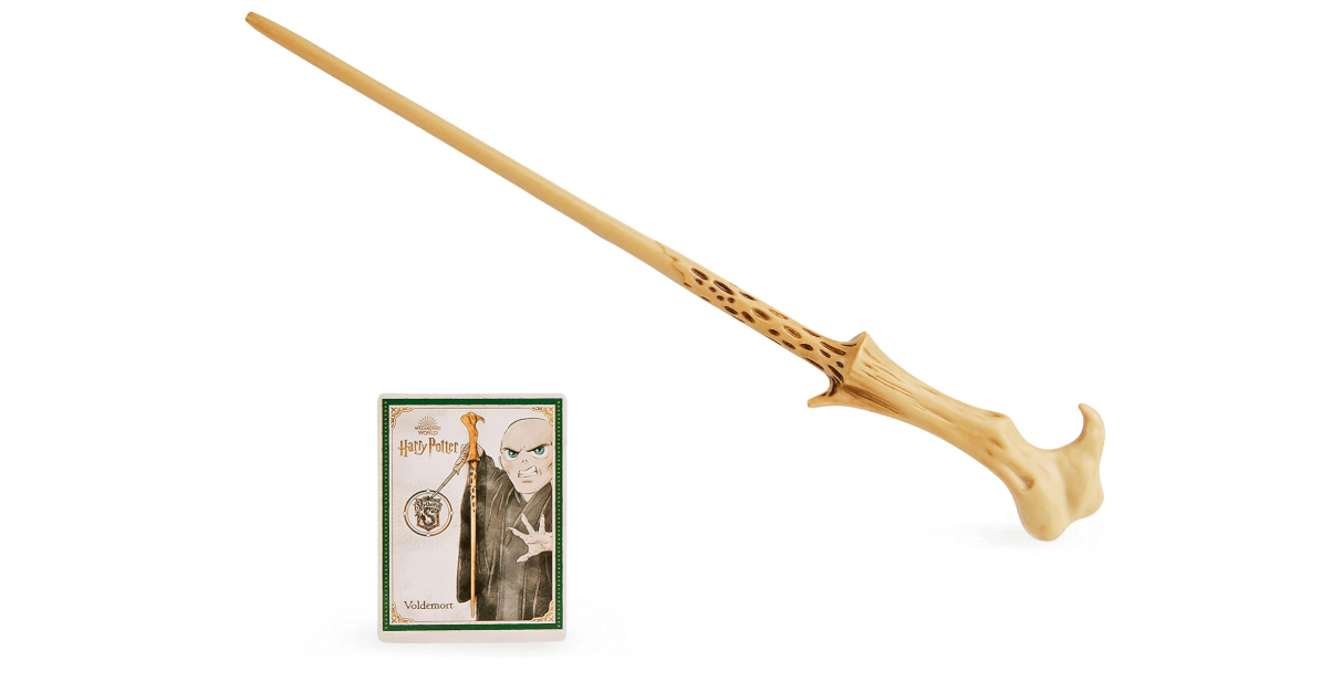 Wizarding World Harry Potter, 12-inch Spellbinding Voldemort Magic Wand with Collectible Spell Card, Kids Toys for Ages 6 and up