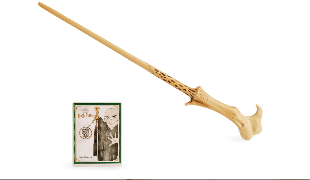 Wizarding World Harry Potter, 12-inch Spellbinding Voldemort Magic Wand with Collectible Spell Card, Kids Toys for Ages 6 and up