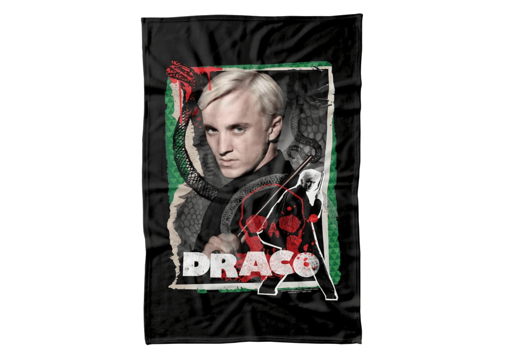 Harry Potter Draco Malfoy Photo Collage Fleece Blanket 36" x 58",Draco Malfoy Photo Collage
