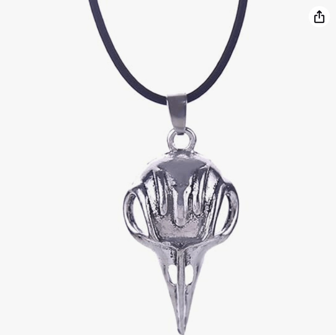 Magical Jewelry Gift Co OfficialOtaku Bellatrix Lestrange Raven Bird Skull Pendant Necklace
