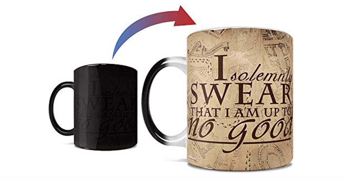 Morphing Mugs Harry Potter - Hogwarts Marauder's Map - I Solemnly Swear - 11 oz Heat Sensitive Mug – Image Revealed With HOT Liquid added! - Officially...
