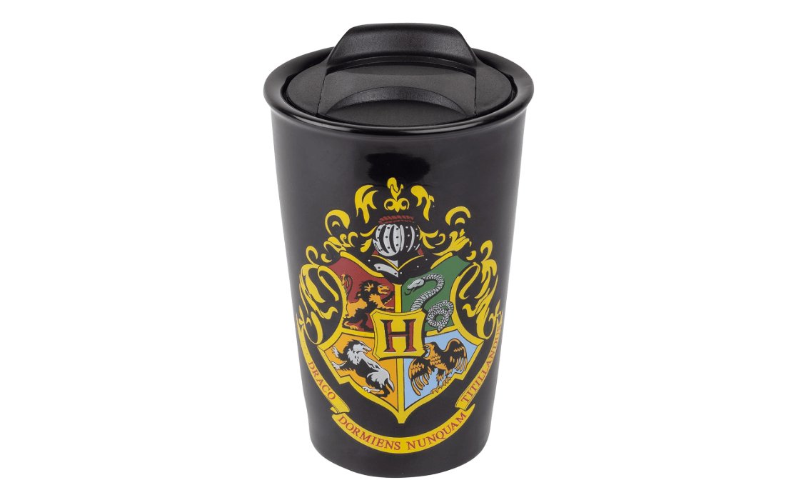 Seven20 Harry Potter Hogwarts Travel Coffee Mug, 14oz - Ceramic Tumbler with House Crest Design - Officially Licensed - Book & Movie Gift for Kids,...
