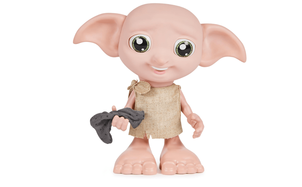 Wizarding World Harry Potter, Interactive Magical Dobby Elf Doll with Sock, over 30 Sounds & Phrases, 8.5-inch, Kids Toys for Ages 6 and up
