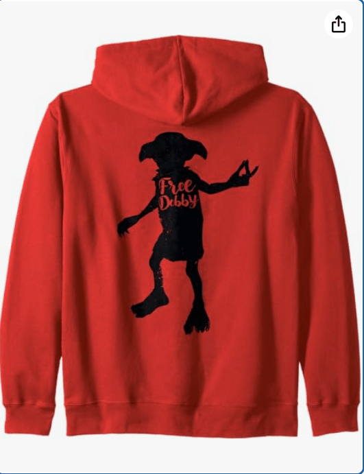 Harry Potter Free Dobby Snap Zip Hoodie