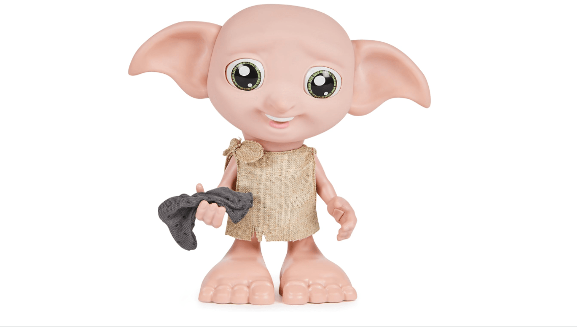 Wizarding World Harry Potter, Interactive Magical Dobby Elf Doll with Sock, over 30 Sounds & Phrases, 8.5-inch, Kids Toys for Ages 6 and up