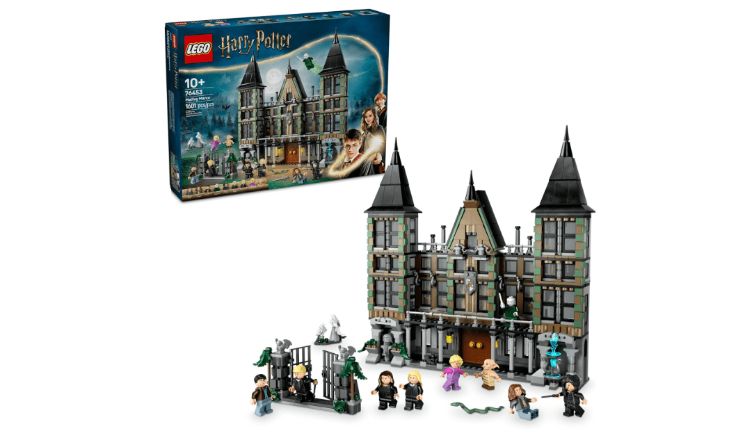 LEGO Harry Potter Malfoy Manor Building Toy - Harry Potter Toy for Boys & Girls, Ages 10+ - Collectible Kids Toy for Fans - Includes 9 Minifigures - 76453