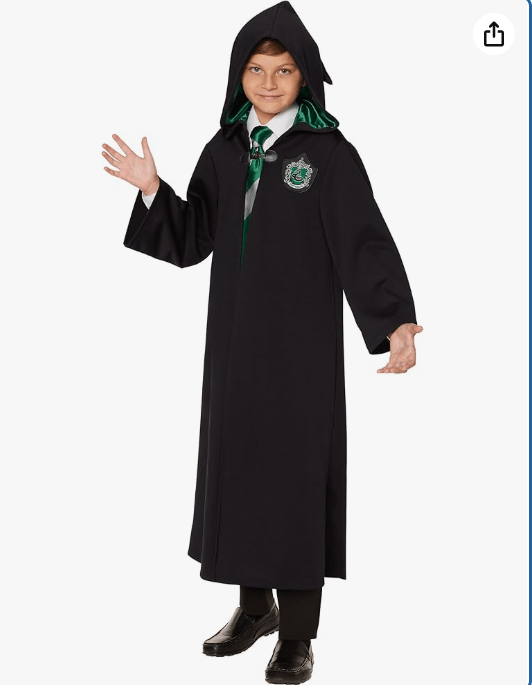Spirit Halloween Harry Potter Kids Slytherin Robe | Officially licensed | Hogwarts Outfit | Wizard Costume
