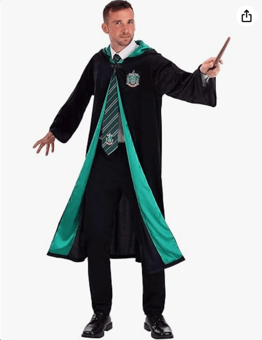 Harry Potter Plus Size Robe, Deluxe Hogwarts House Themed Robes for Adults, Wizarding World Costume