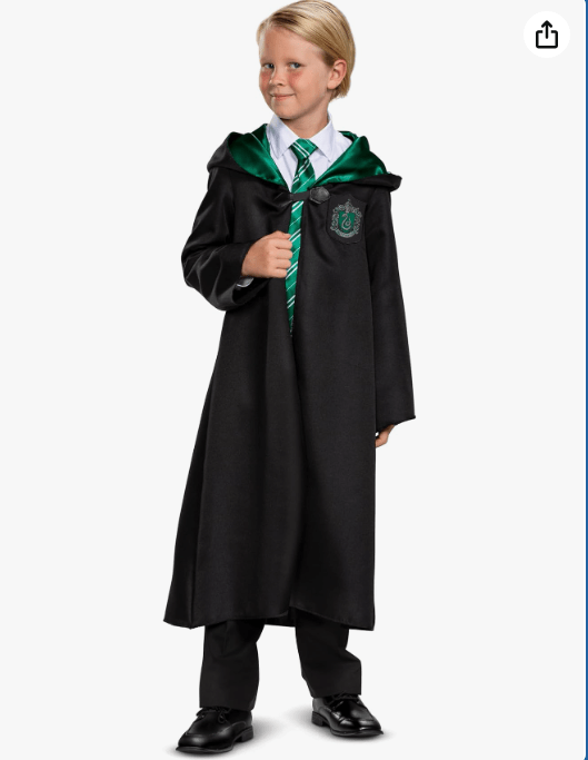 Disguise Harry Potter Robe, Official Hogwarts Wizarding World Costume Robes, Classic Kids Size Dress Up Accessory