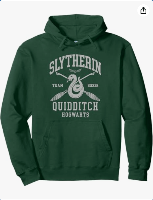 Harry Potter Slytherin Quidditch Arch Pullover Hoodie
