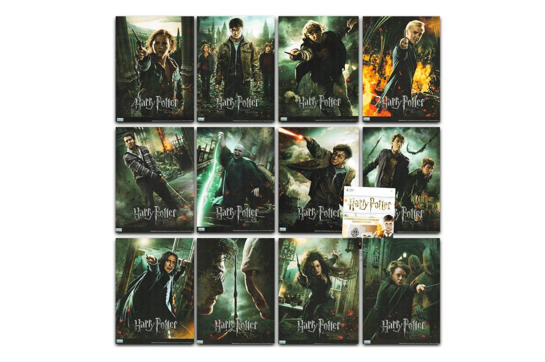 Harry Potter Poster Book Super Set ~ 12 Hogwarts Posters Featuring Harry, Ron, Hermione, and More (Hogwarts Room Decor) (Harry Potter Posters)
