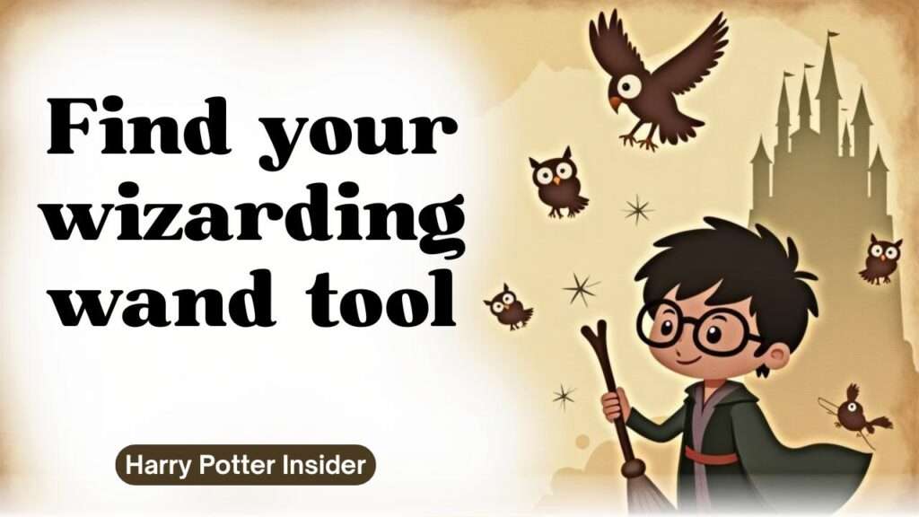 Find your wizarding wand tool