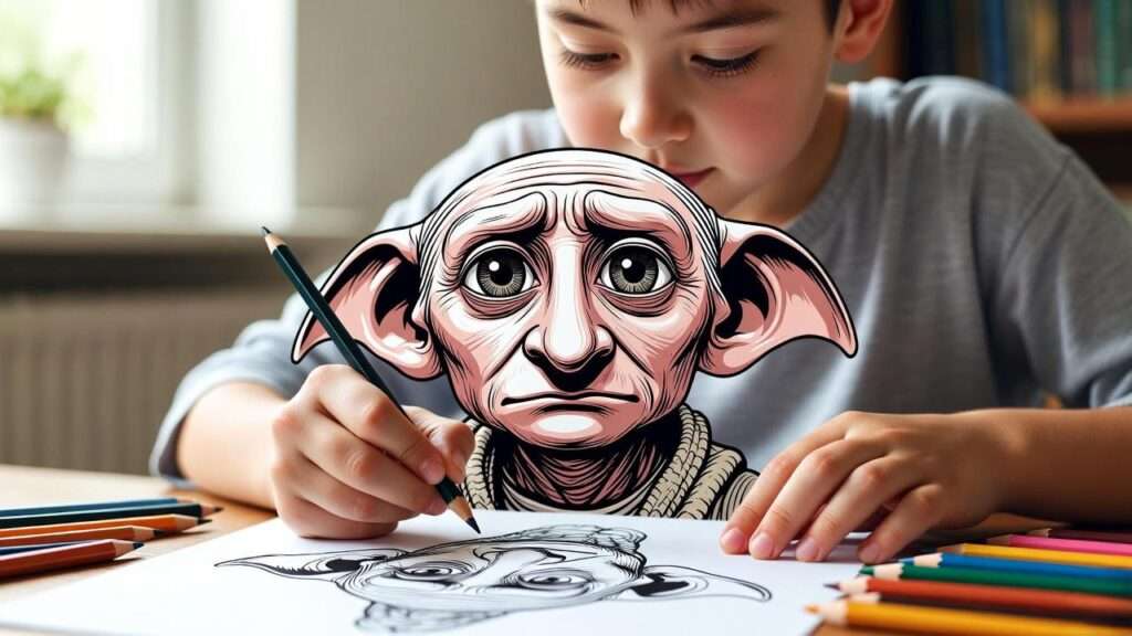 dobby coloring page