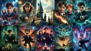 movie poster of harry potter