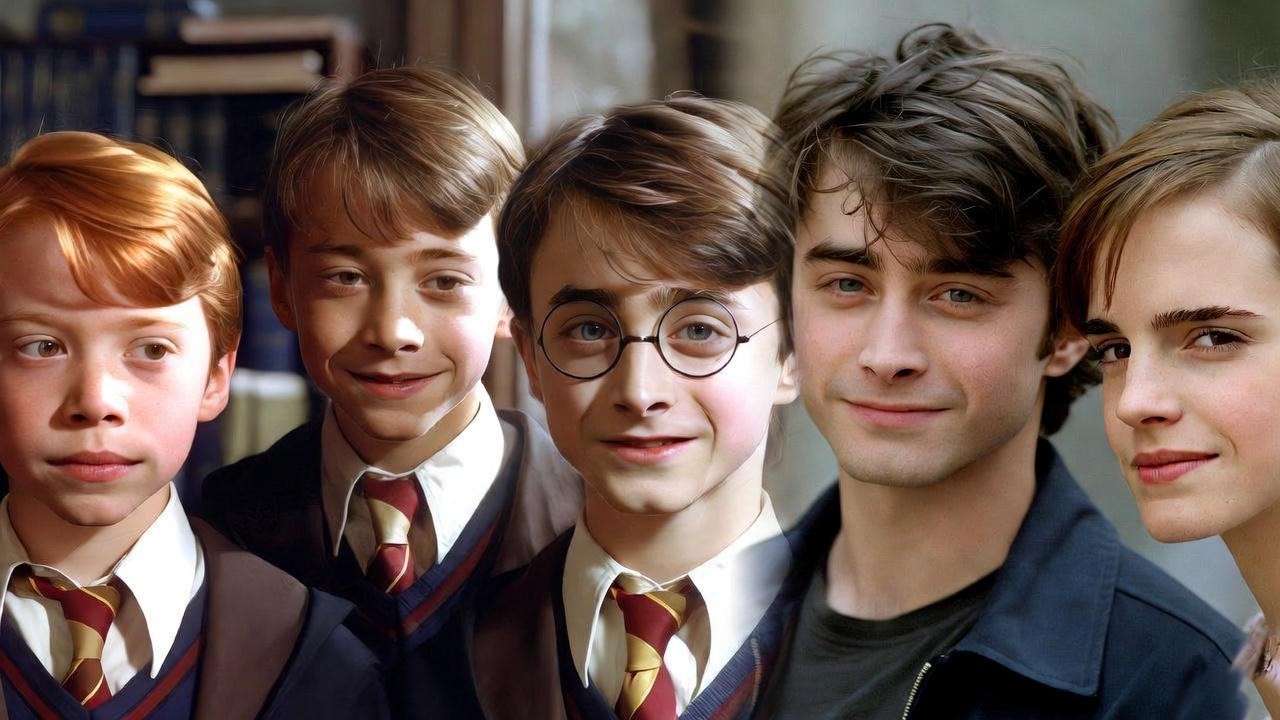 Then and now photos of the Harry Potter and the Chamber of Secrets child actors in 2025.

