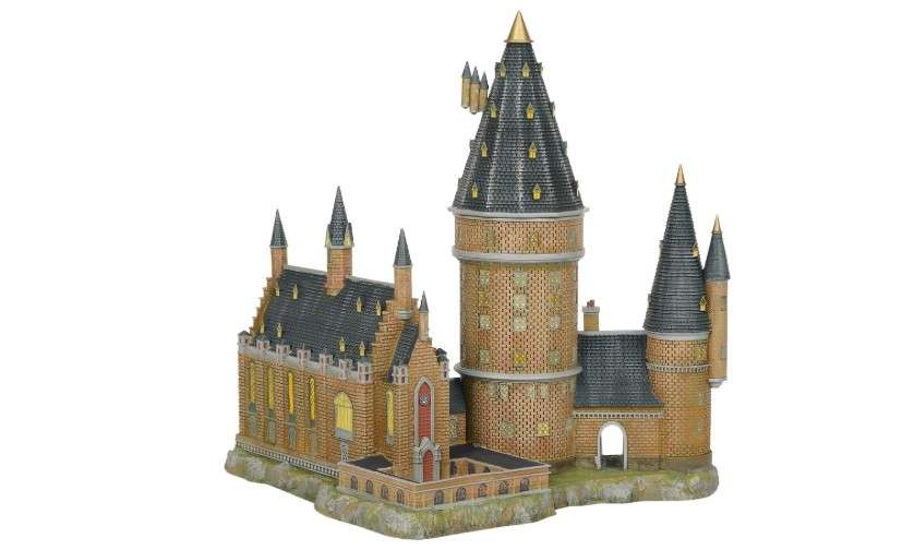 Department56 Harry Potter Village Hogwarts Hall and Tower Lit Building, 13.07", Multicolor 