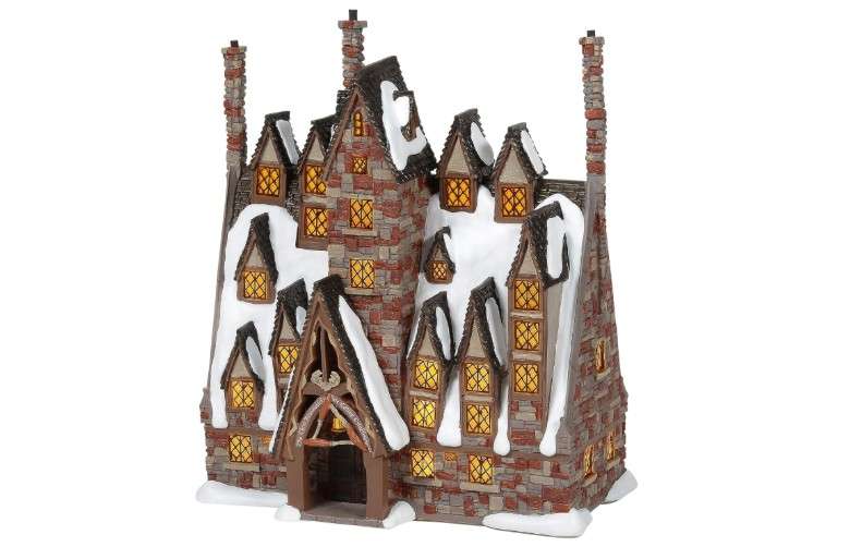 Department 56 Zinc alloy,Polyresin, Stone Powder Harry Potter Village The Three Broomsticks Lit Building, 9.25 Inch, Multicolor 